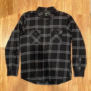 Hurley Nike Dri Fit Salinger Flannel Shirt,  L